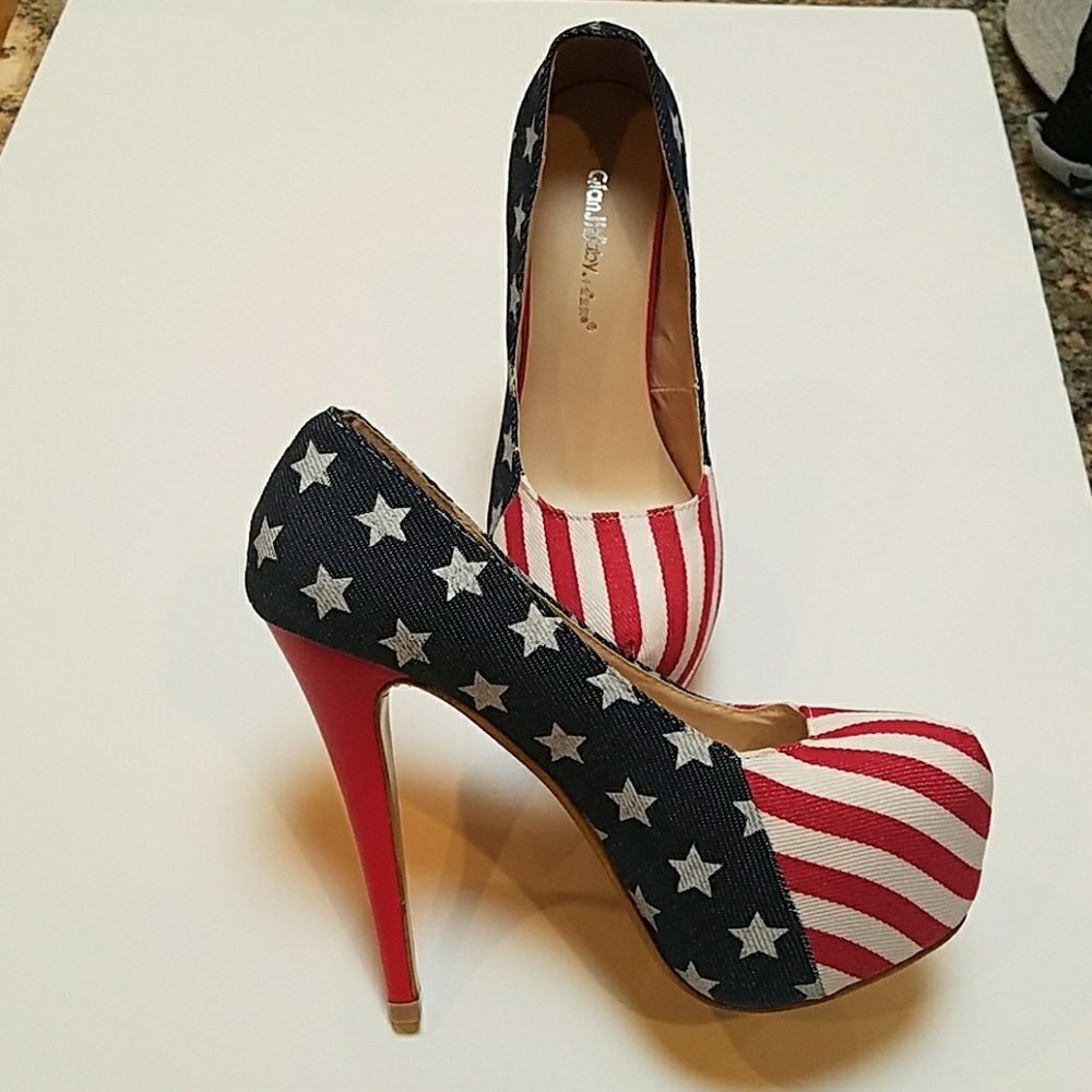 Red White and Blue 4th of July Shoes/Pumps